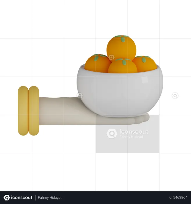 Laddu Bowl  3D Icon