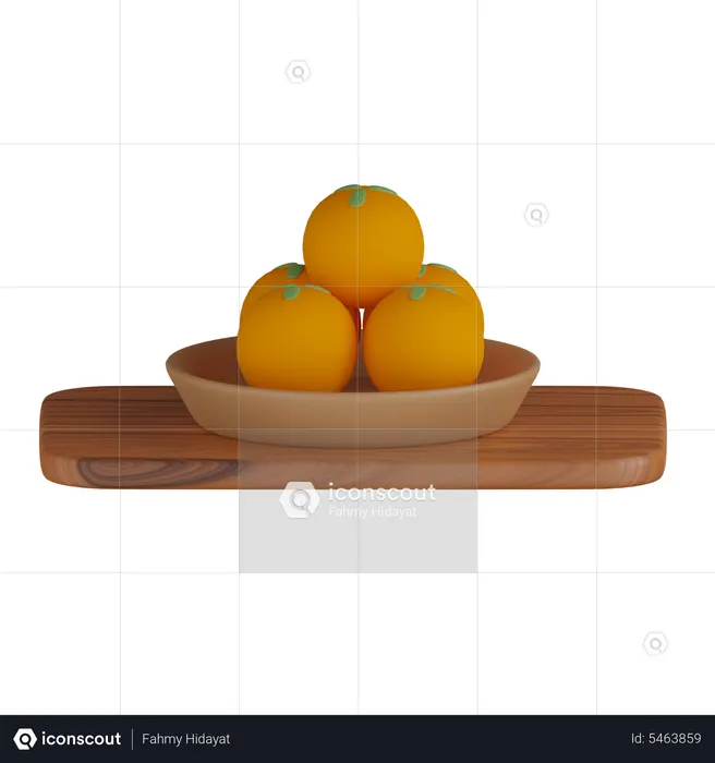 Laddu Plate  3D Icon