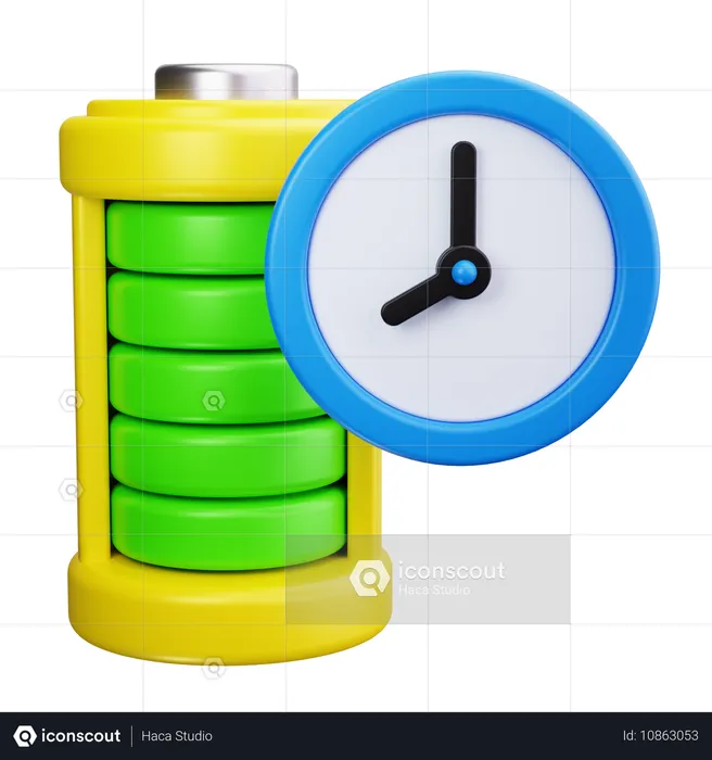 Batterie aufladen  3D Icon