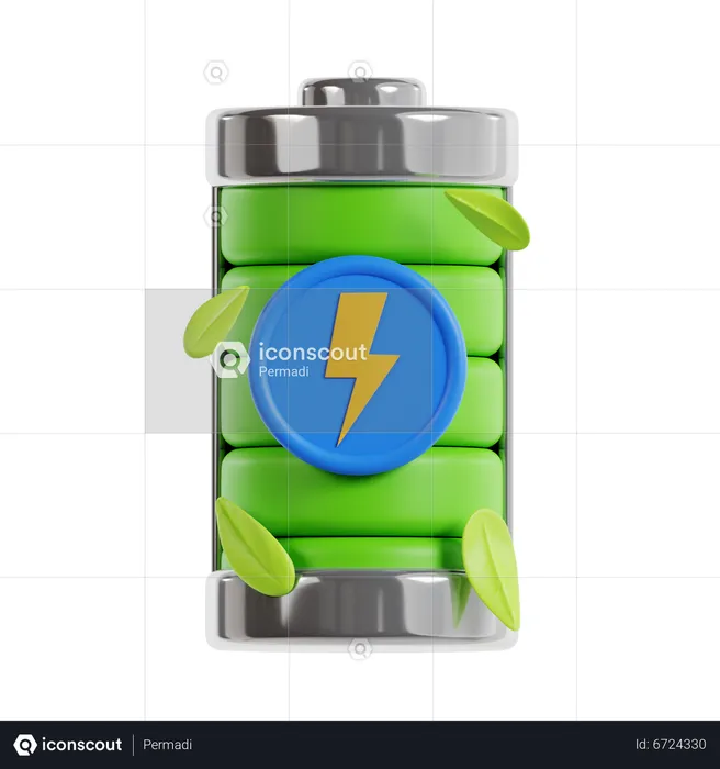 Batterie aufladen  3D Icon