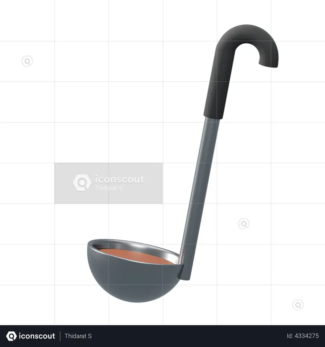 Ladle  3D Illustration