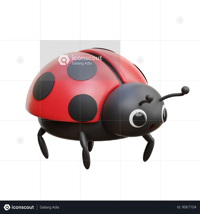 Lady Bug  3D Icon