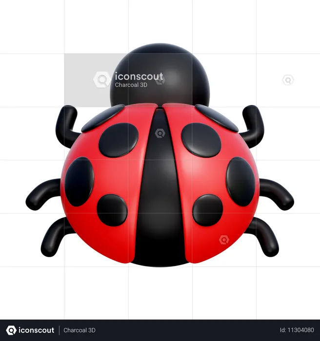 Lady Bug  3D Icon