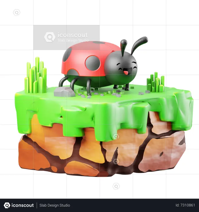 Lady Bug  3D Icon