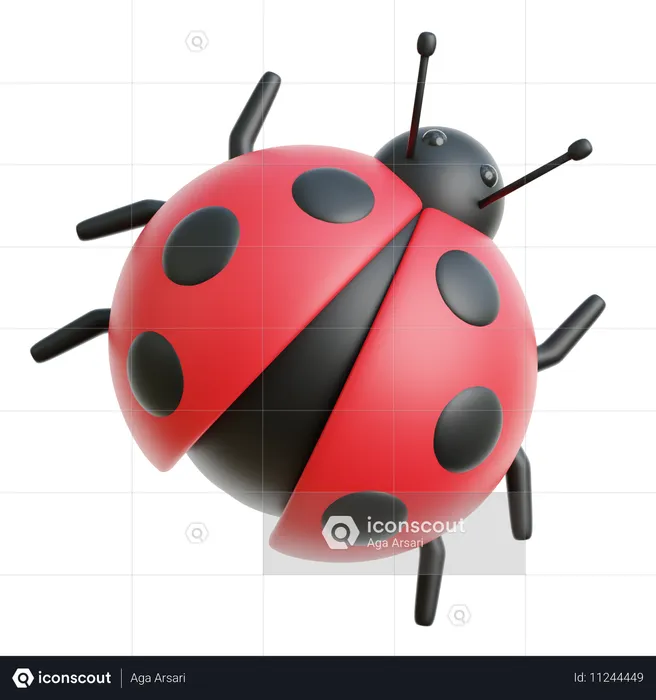 Ladybug  3D Icon