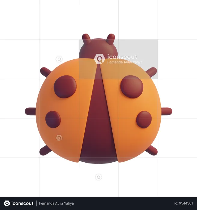 Ladybug  3D Icon