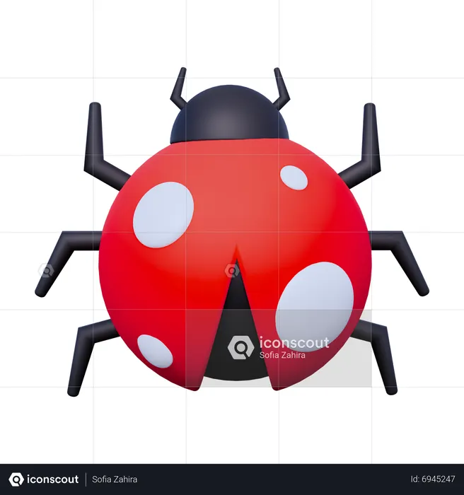 Premium PSD  Lady bug png