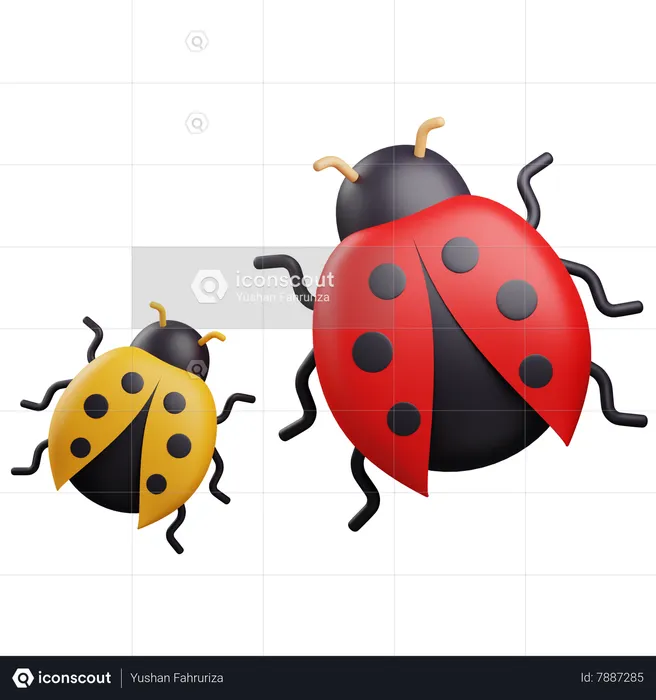 Ladybugs  3D Icon