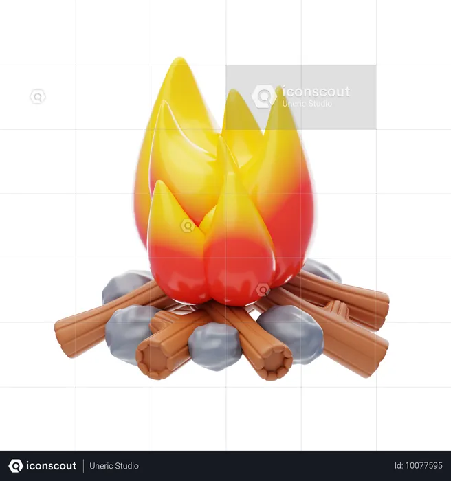 Lagerfeuer  3D Icon