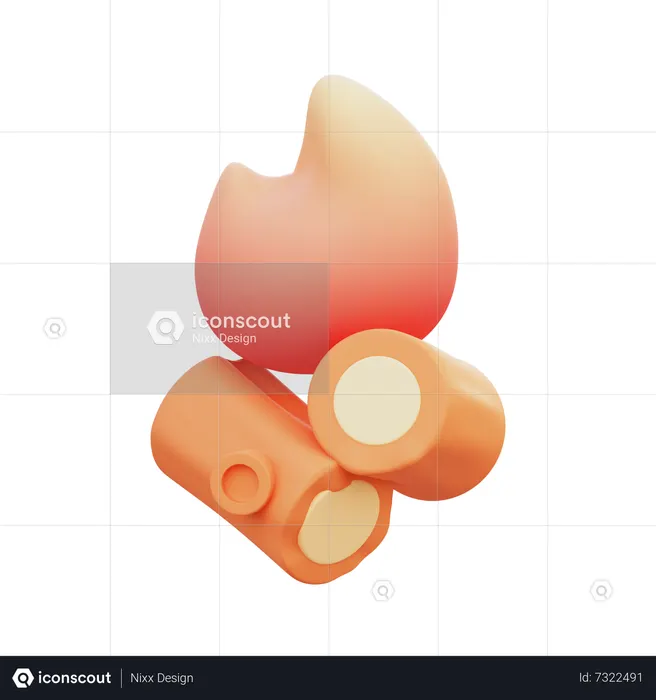 Lagerfeuer  3D Icon