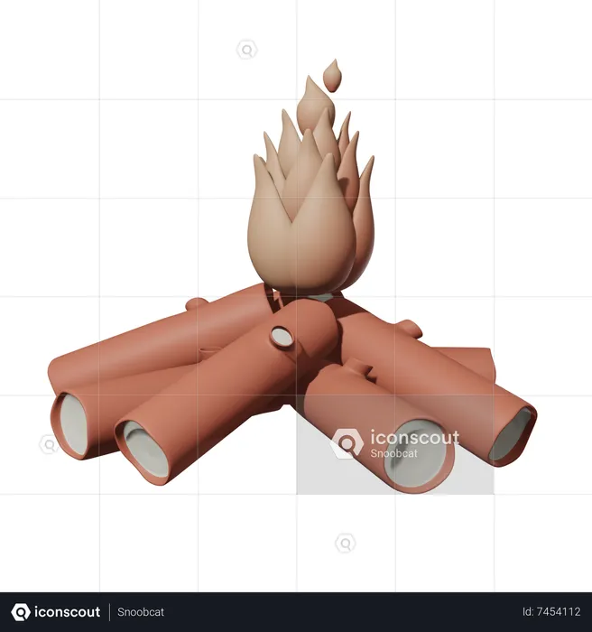 Lagerfeuer  3D Icon