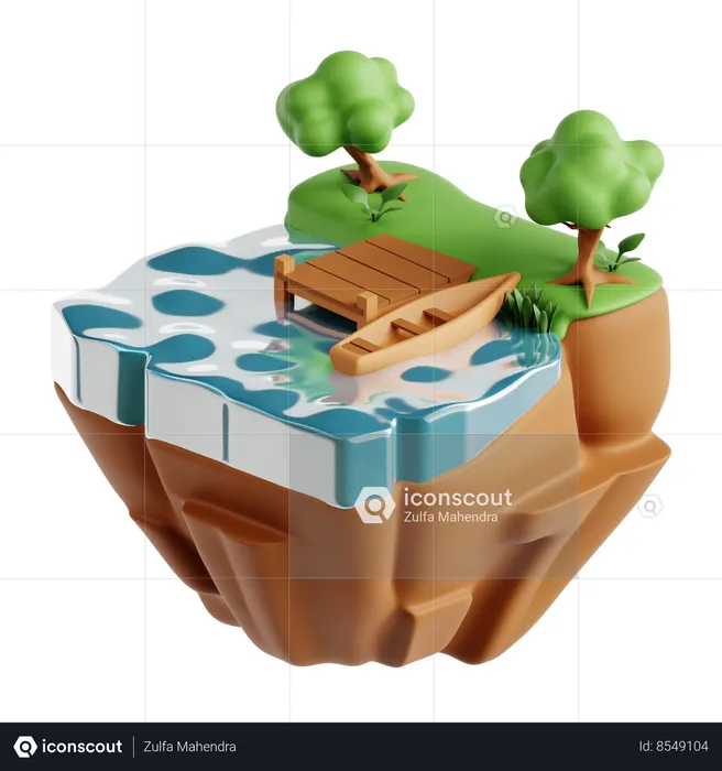 Lago  3D Icon