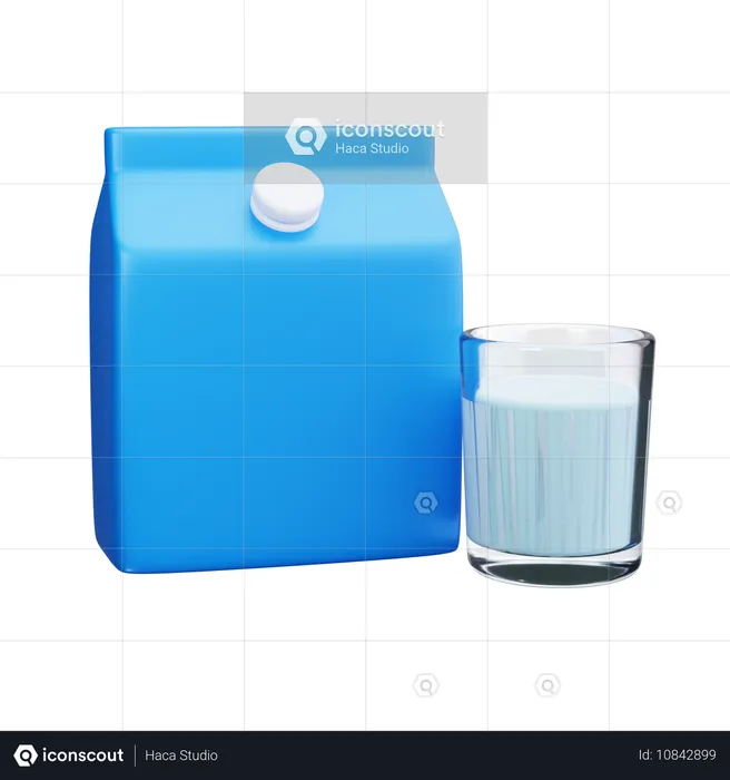 Lait  3D Icon