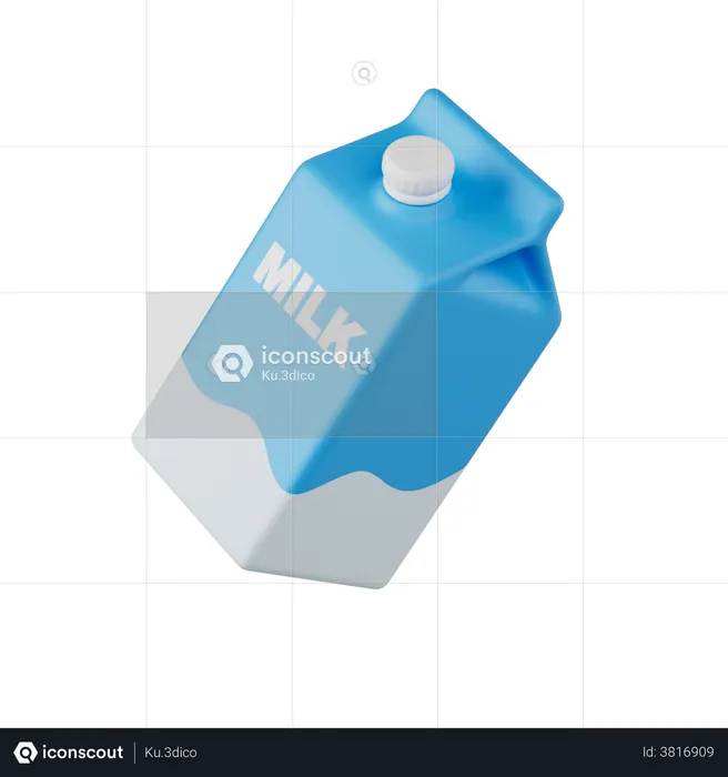 Lait  3D Illustration