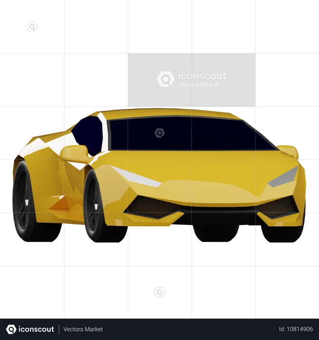 Lamborghini Car  3D Icon