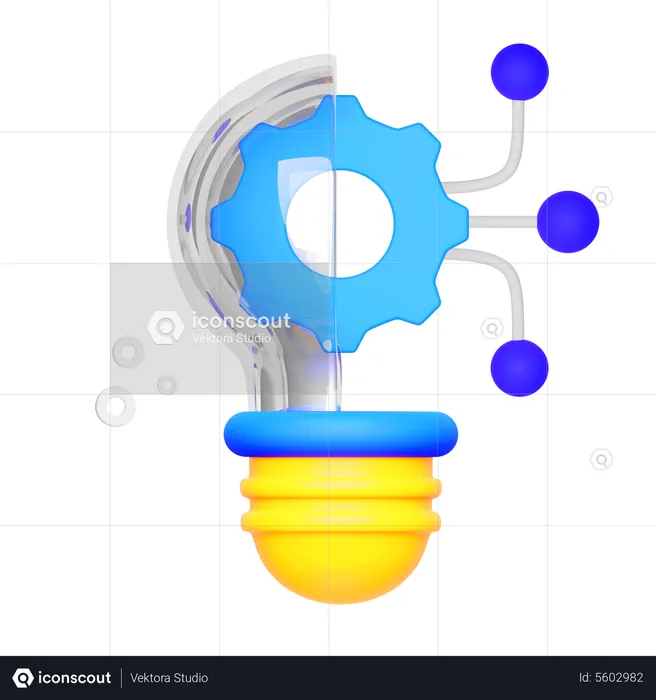 Lamp Ideas Generator  3D Icon