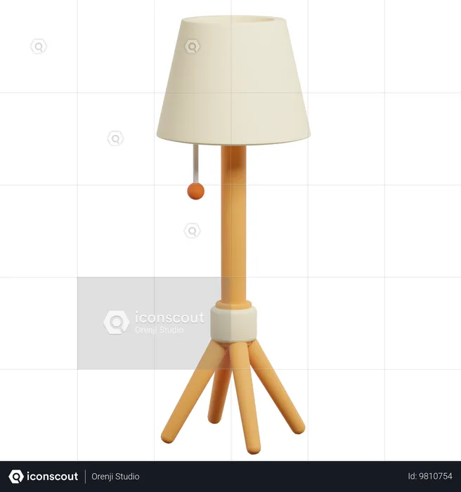 Lampada da pavimento  3D Icon