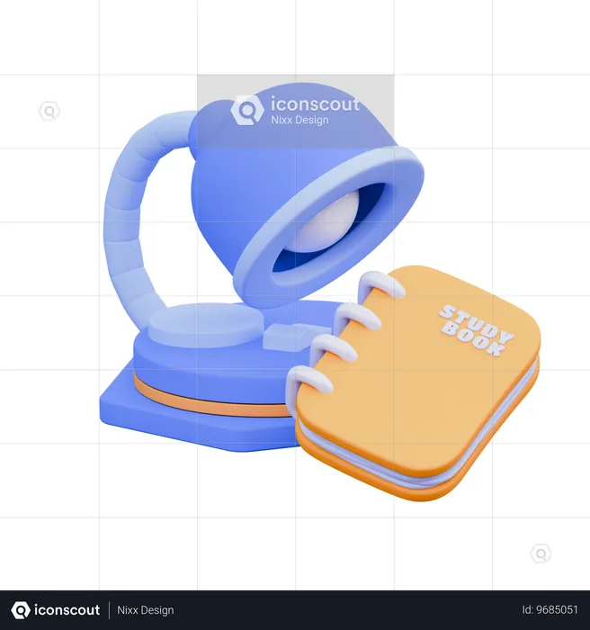 Lâmpada de estudo  3D Icon