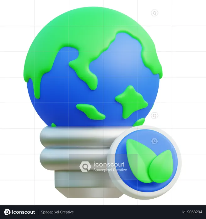 Bulbo de terra  3D Icon