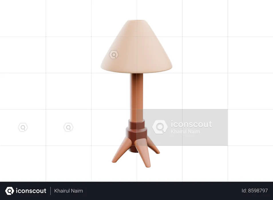 Lámpara de piso  3D Icon