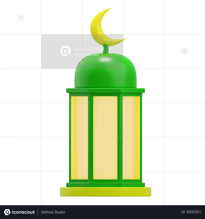 Lámpara de ramadán  3D Icon