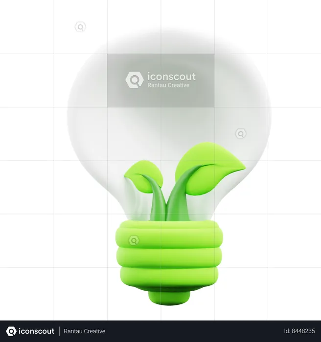 Lampe verte  3D Icon