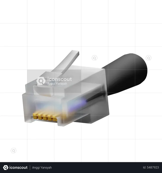 Lan Cable  3D Icon