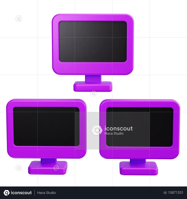 LANネットワーク  3D Icon