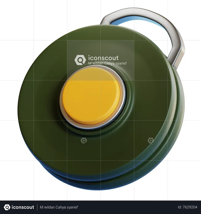 LAND MINE  3D Icon