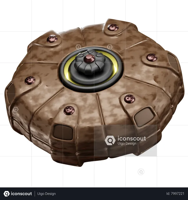 Land Mine  3D Icon