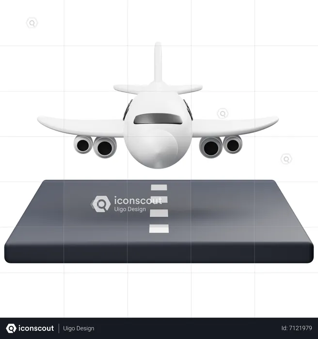 Landing  3D Icon