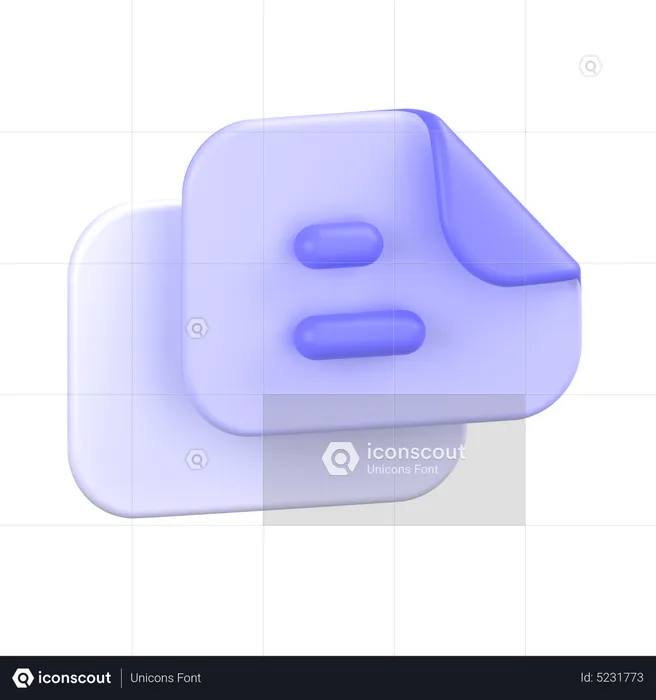 Landscape Text Files  3D Icon