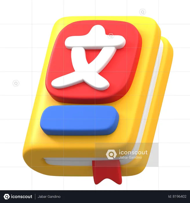 Language Book  3D Icon