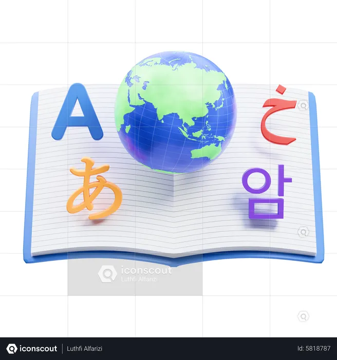Language Learning  3D Icon