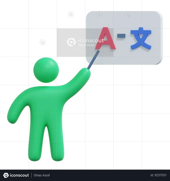 Language Teacher  3D Icon