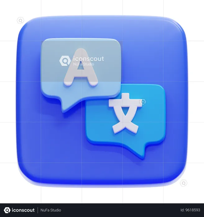 LANGUAGE TRANSALATE  3D Icon