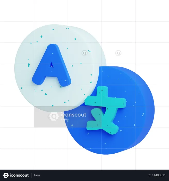 Language Translate  3D Icon