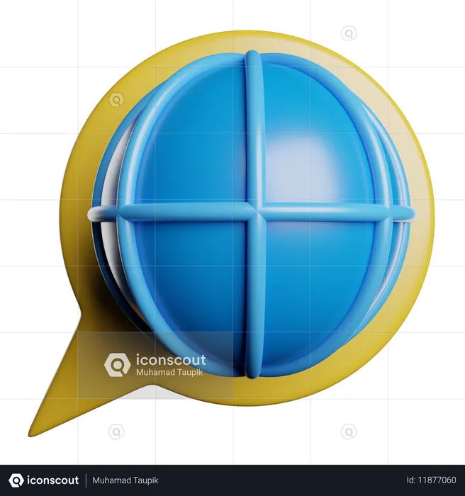 Language Translate  3D Icon