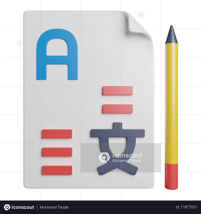 Language Translate  3D Icon
