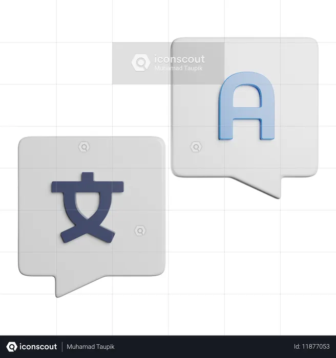 Language Translate  3D Icon