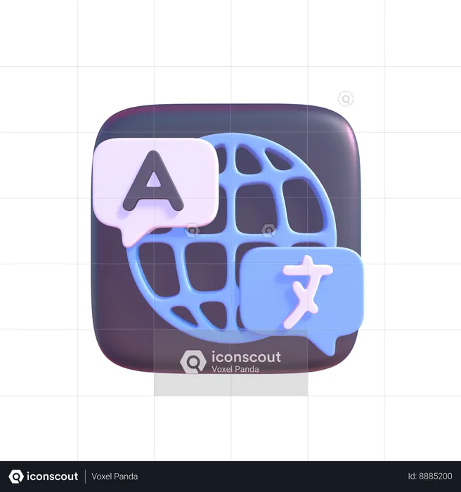 Language Translator  3D Icon