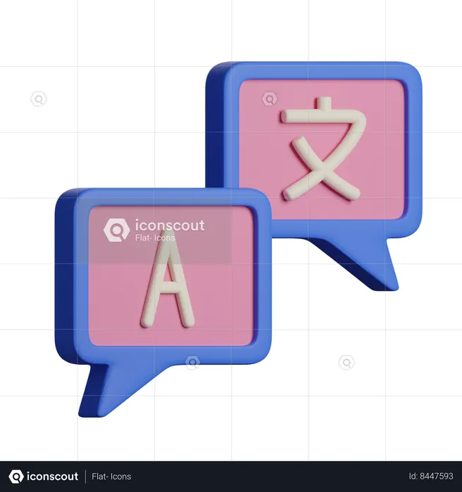 Languages  3D Icon