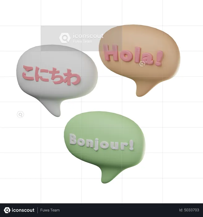 Languages  3D Icon