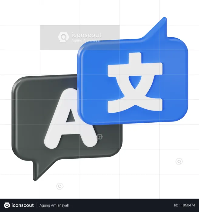 Langue traduire  3D Icon