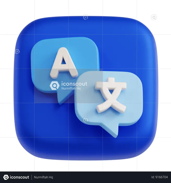 Langue traduire  3D Icon