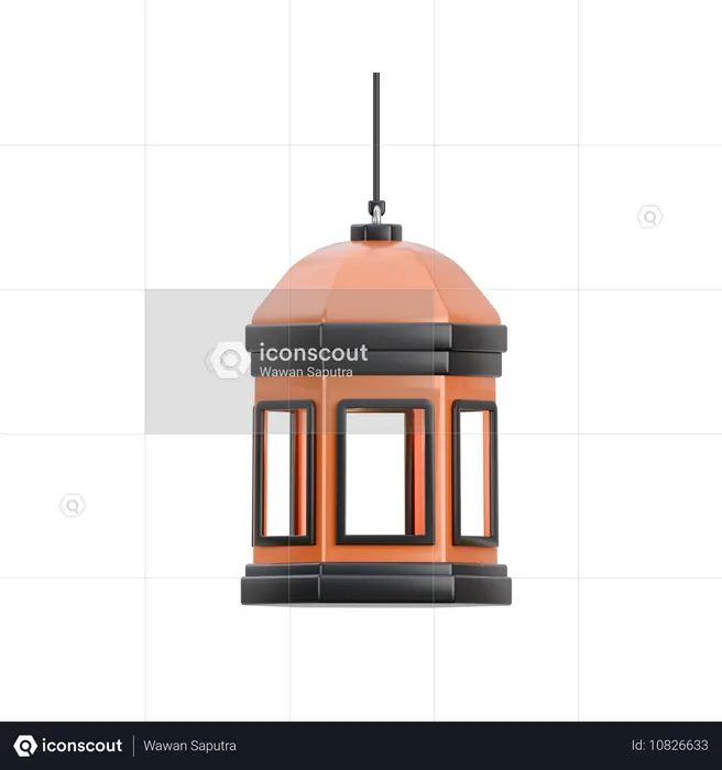 ランタン  3D Icon
