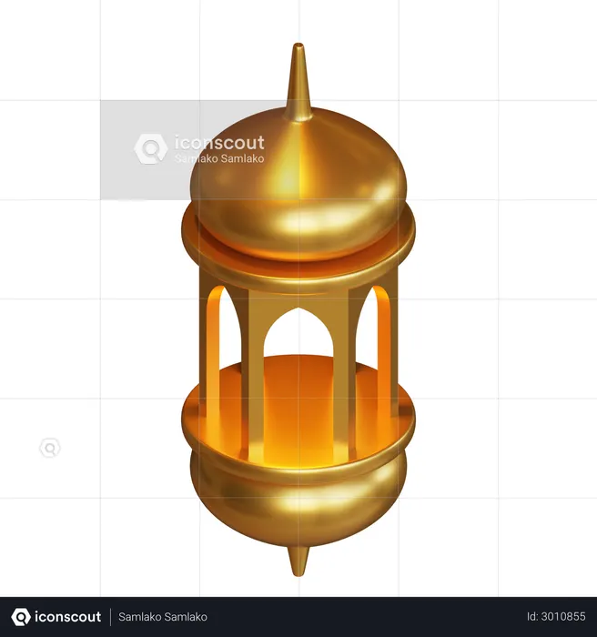 Lantern  3D Illustration