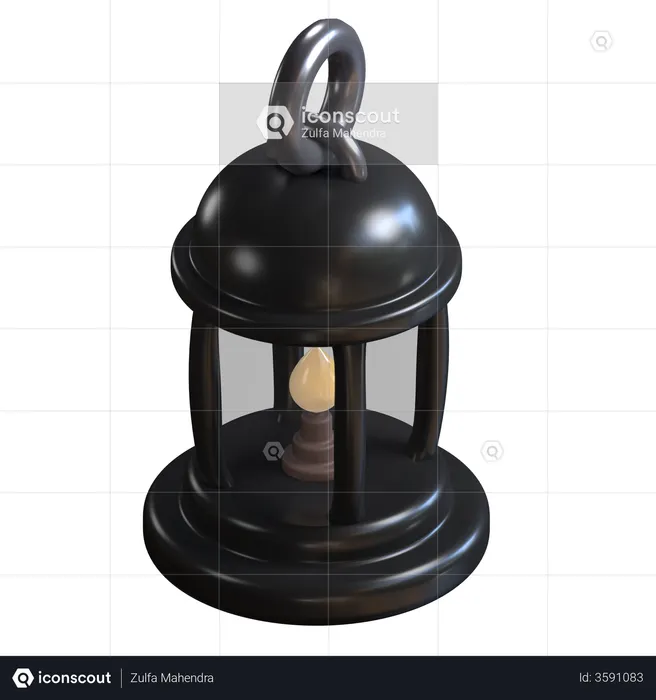 Lantern  3D Illustration