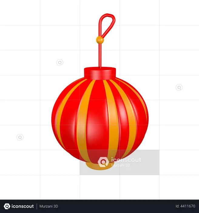 Lantern  3D Illustration