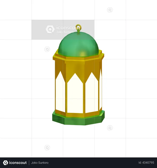 Lantern  3D Illustration